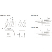 0,56 polegadas Display de 2 dígitos 7 segmentos (GNS-5622Cx-Dx)